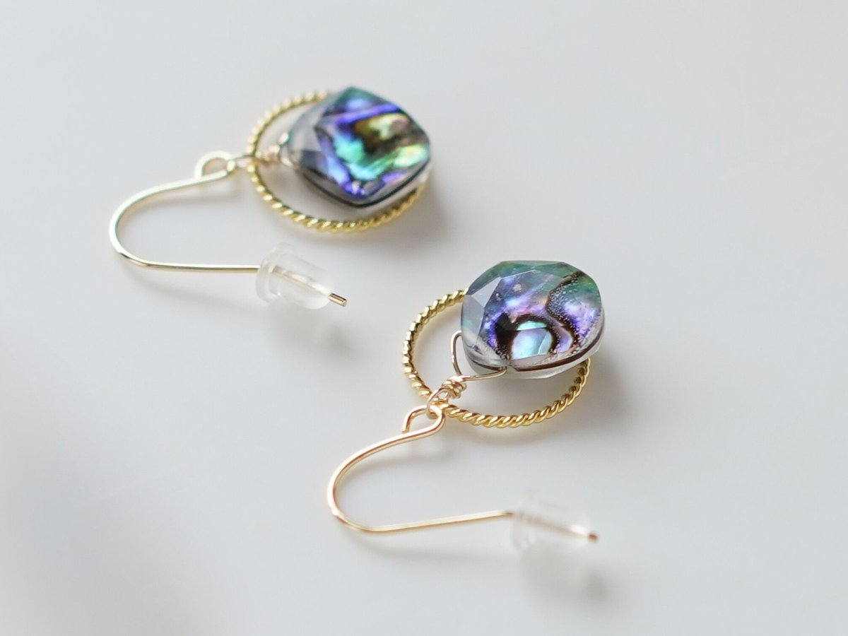 ♦︎アバロンシェル ring♦︎14kgpピアス/イヤリング | filo ♦︎アバロンシェル ring♦︎14kgpピアス/イヤリング | filo