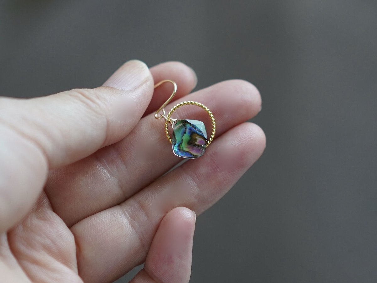 注目ショップ・ブランドのギフト ♦︎アバロンシェル ring♦︎14kgpピアス/イヤリング filo | ピアス