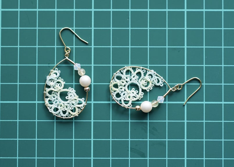 ♦︎再販♦︎春の新色♦︎ shell hoop（mint Green）♦︎ピアス/イヤリング ...