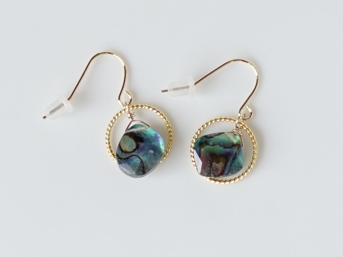 ♦︎アバロンシェル ring♦︎14kgpピアス/イヤリング | filo ♦︎アバロンシェル ring♦︎14kgpピアス/イヤリング | filo