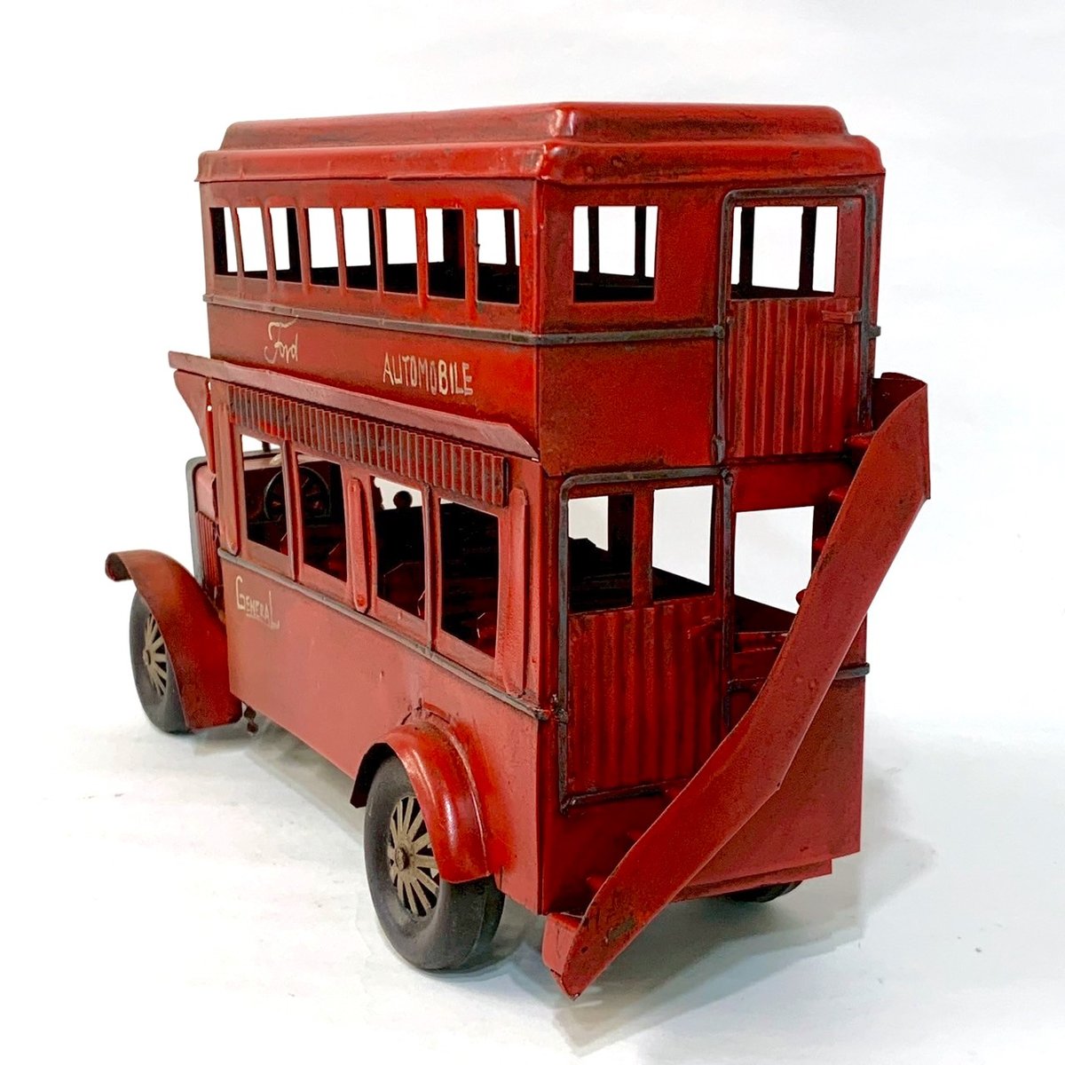 ブリキ ダブルデッカー ロンドンバス (アンティーク調) | 万国屋