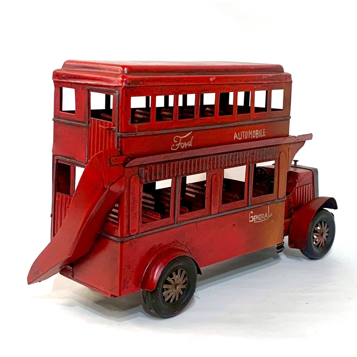ブリキ ダブルデッカー ロンドンバス (アンティーク調) | 万国屋