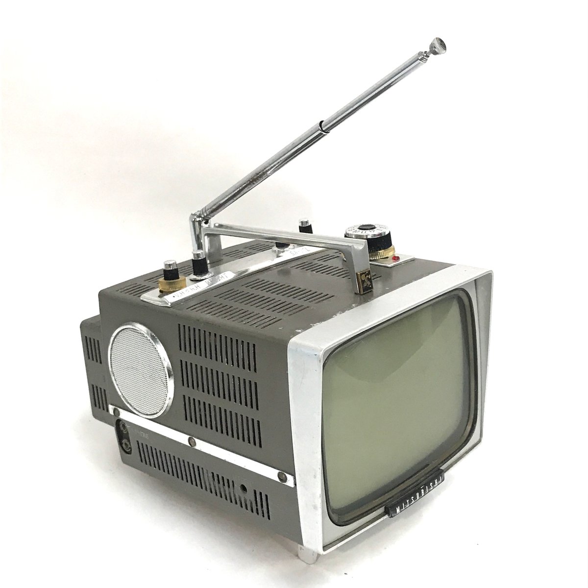 昭和レトロ　三菱電機　MITSUBISHI コンパクトテレビ アンテナ付き 昭和レトロ 三菱電機 MITSUBISHI コンパクトテレビ アンテナ付き