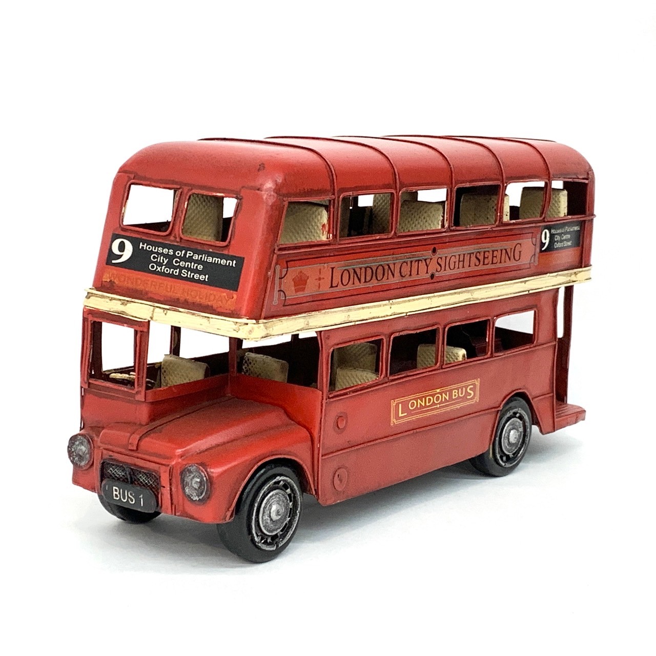 ブリキ ロンドンバス ダブルデッカー | 万国屋 オンラインストア