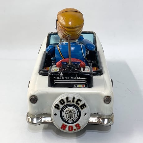 電池駆動ブリキ　POLICE CAR　野村トーイ　Made in JAPAN