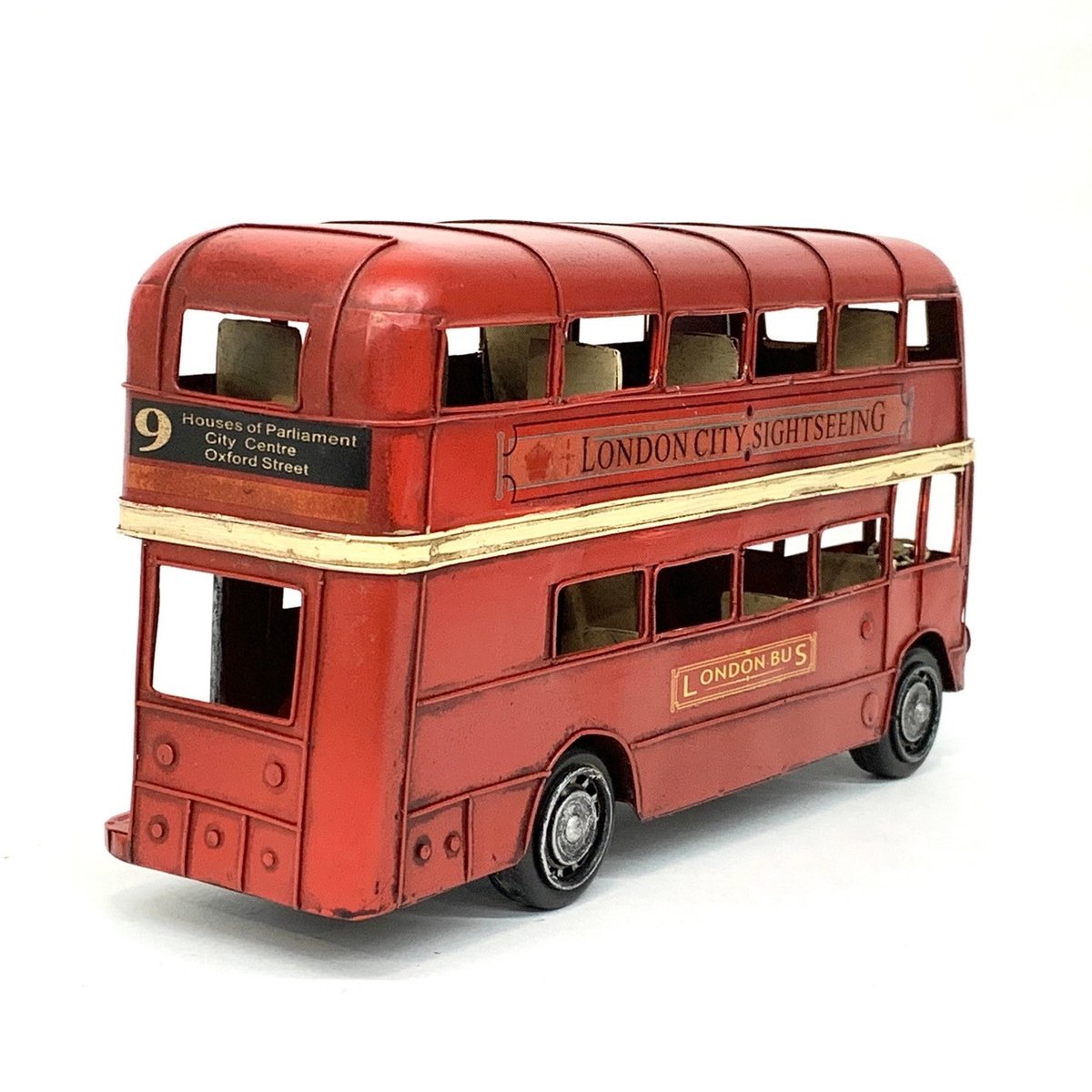 ブリキ ロンドンバス ダブルデッカー | 万国屋 オンラインストア