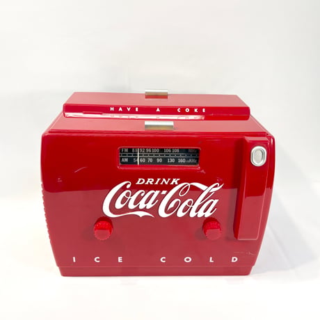 Coca-Cola クーラー型 ラジオ・カセットテーププレイヤー