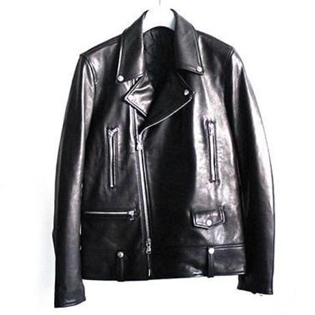 ジャケット・アウター Magine SHEEP LEATHER SINGLE RIDERS JKT M Sheep Leather Single Riders Collared Jacket
