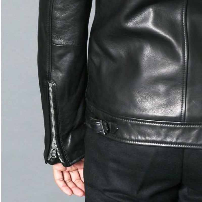 SHEEP LEATHER QUILTING LINING SINGLE RIDERS JKT