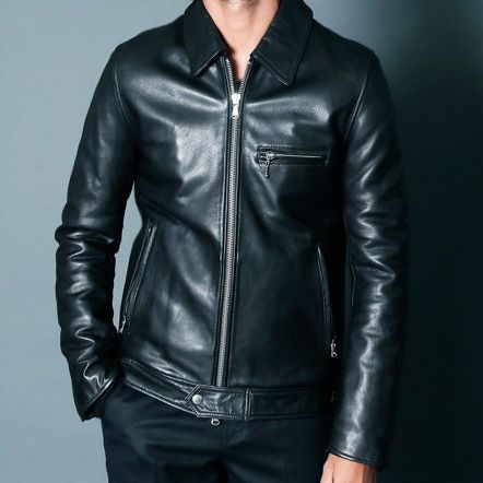 SHEEP LEATHER QUILTING LINING SINGLE RIDERS JKT