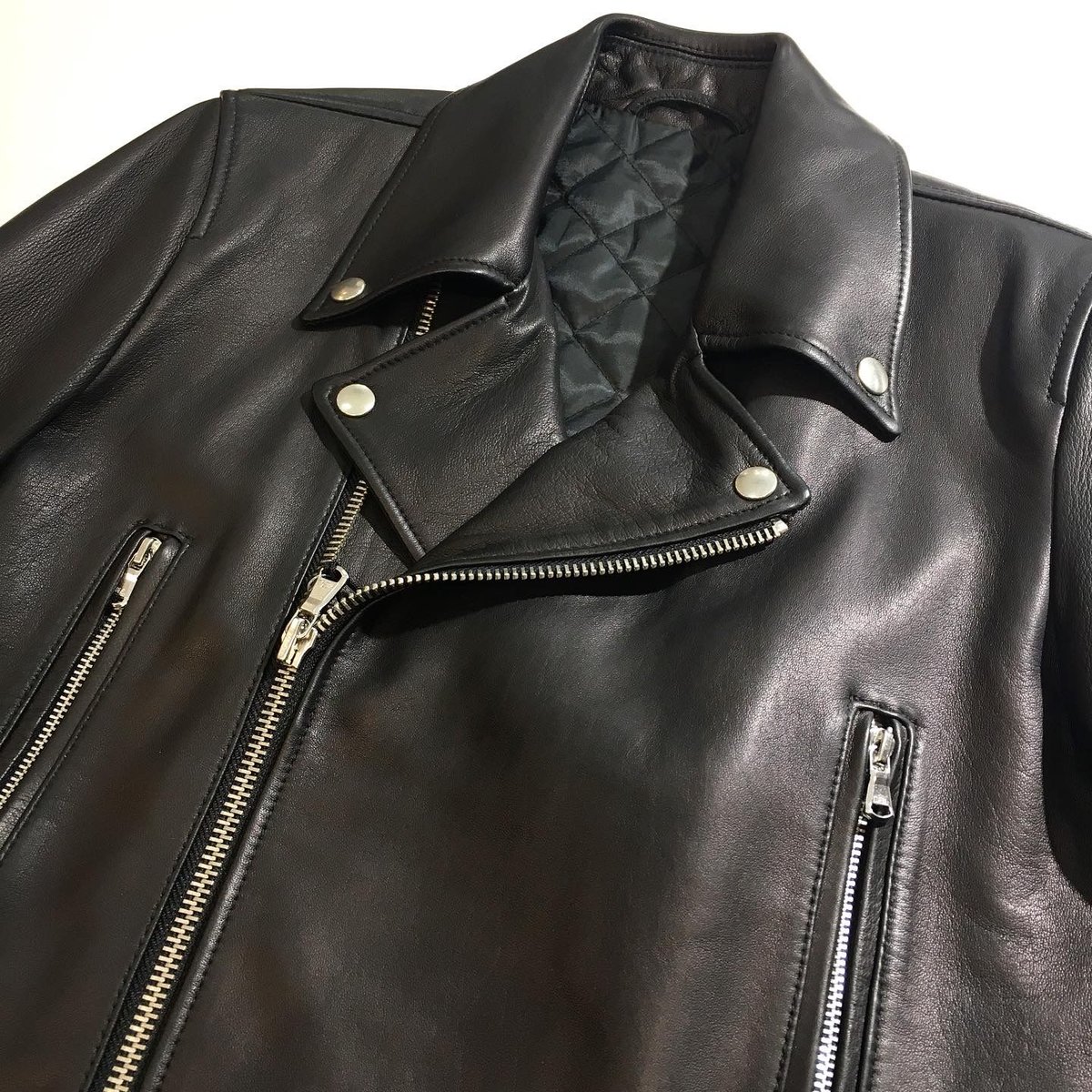 SHEEP LEATHER QUILTING LINING W RIDERS JKT | B