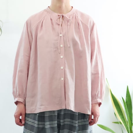 skipper ribbon P blouse (pale pink)