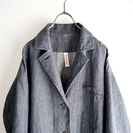 linen chino atelier coat