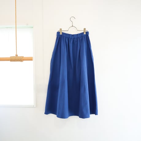 gather pocket skirt (blue)
