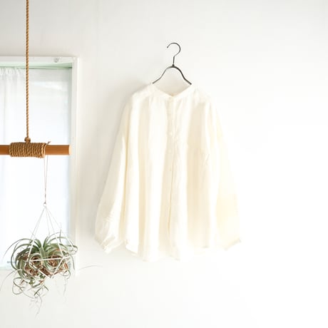 french linen tuck tuck blouse (natural)
