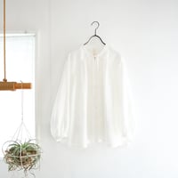 skipper ribbon P blouse (white)