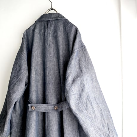 linen chino atelier coat
