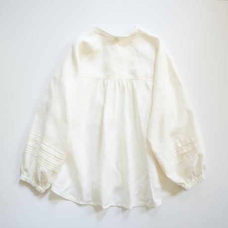 french linen tuck tuck blouse (natural)