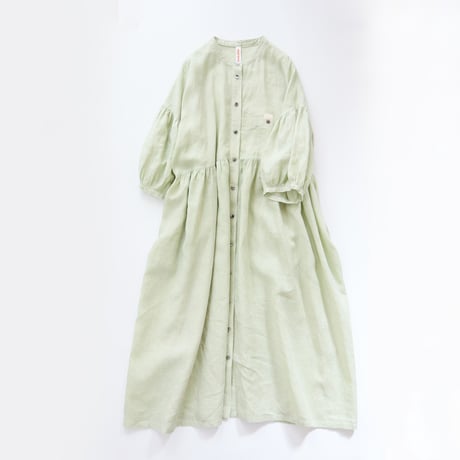 balloon sleeve gather dress ( 2colors )
