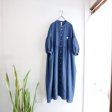 balloon sleeve gather dress ( 2colors )