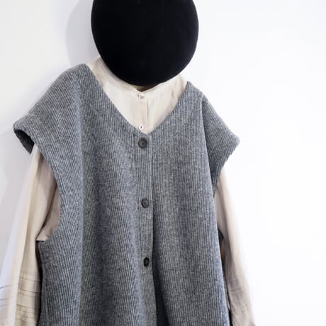 front button knit vest