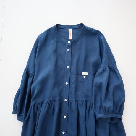 balloon sleeve gather dress ( 2colors )