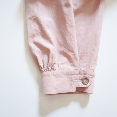 back gather sleeve trench coat (pale pink)
