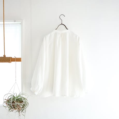 skipper ribbon P blouse (white)