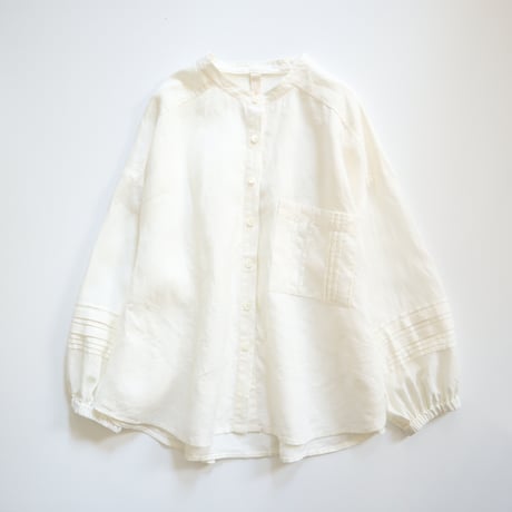 french linen tuck tuck blouse (natural)