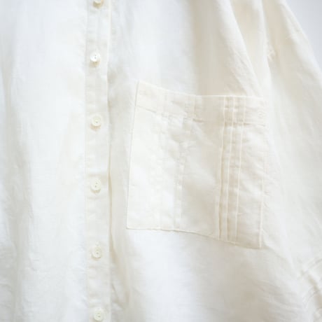 french linen tuck tuck blouse (natural)