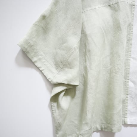 loosey goosey shirt  (pistachio x white)