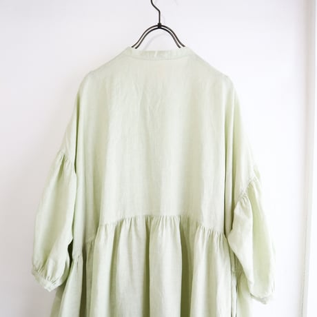 balloon sleeve gather dress ( 2colors )