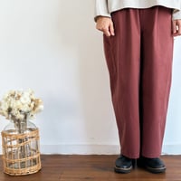 double colour carpenter pants (plum)
