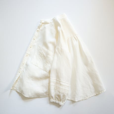 french linen tuck tuck blouse (natural)