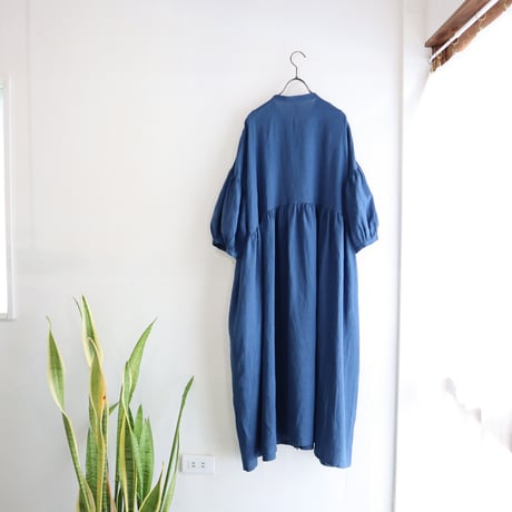 balloon sleeve gather dress ( 2colors )