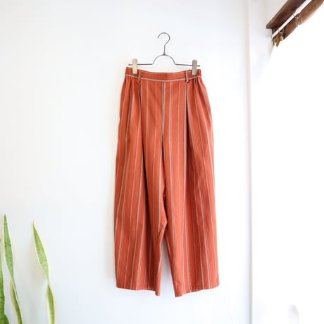 organic cotton wide tuck pants (2colors)