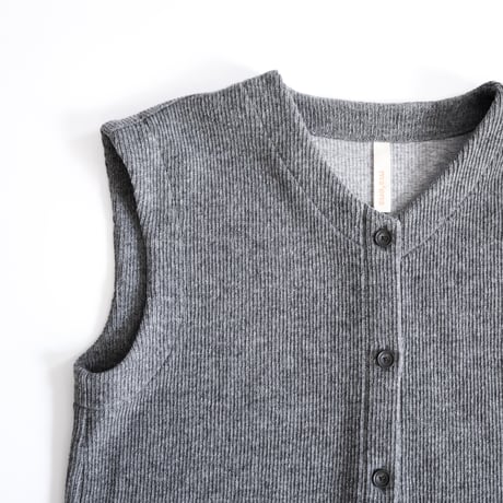 front button knit vest
