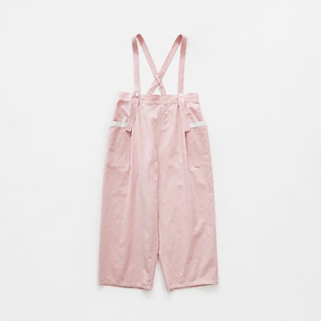 cotton linen suspender pants (pale pink)