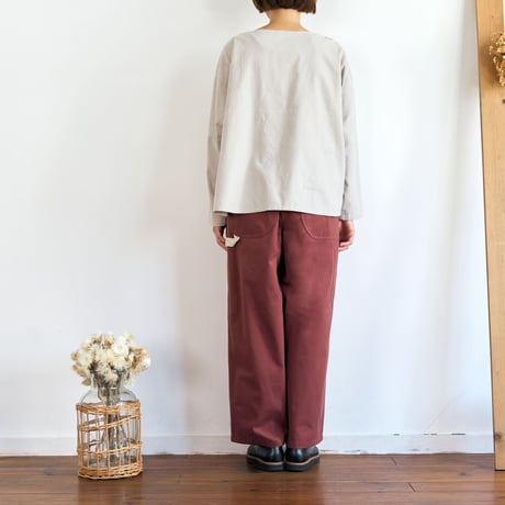shoulder button pocket pull-over (fog)