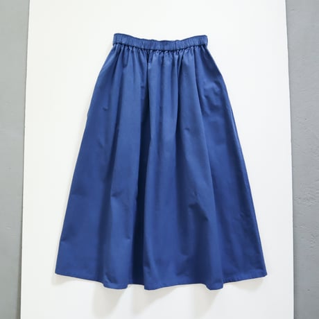 gather pocket skirt (blue)