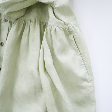 balloon sleeve gather dress ( 2colors )