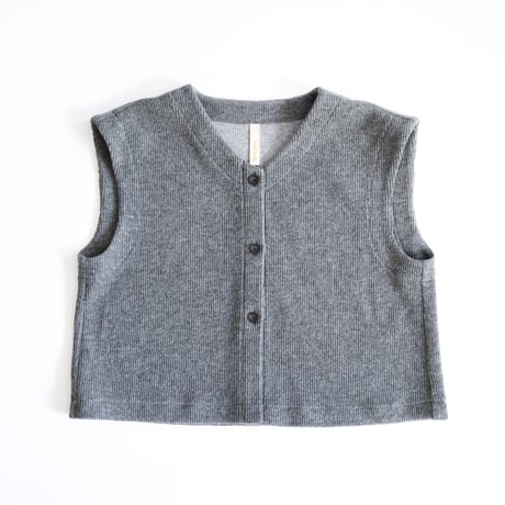 front button knit vest