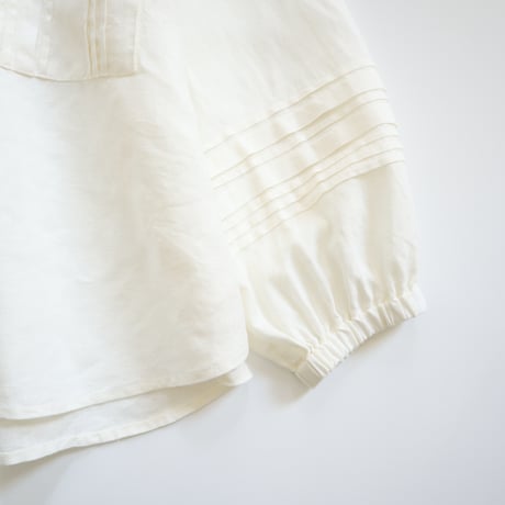 french linen tuck tuck blouse (natural)