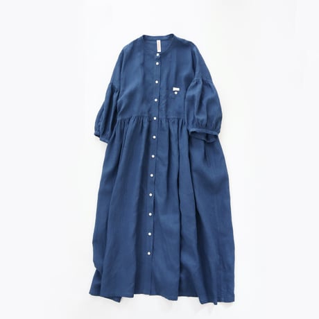 balloon sleeve gather dress ( 2colors )