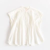 random tuck french blouse (ecru)