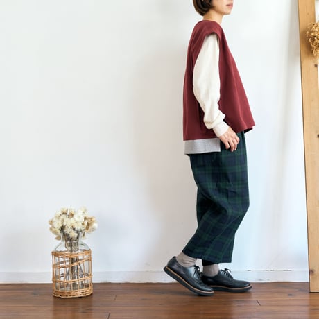 double-knit back rib vest (beige)