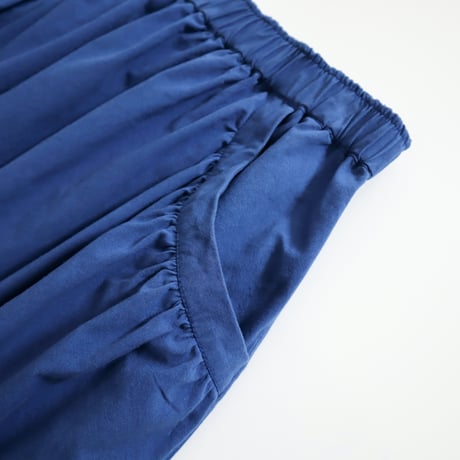 gather pocket skirt (blue)