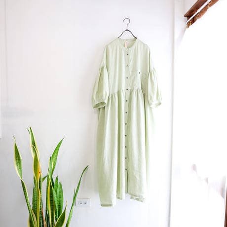 balloon sleeve gather dress ( 2colors )