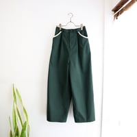 double colour carpenter pants (bottle green)