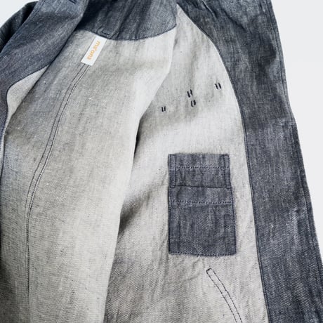 linen chino atelier coat